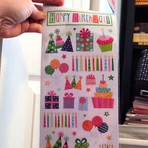 Birthday stickers 